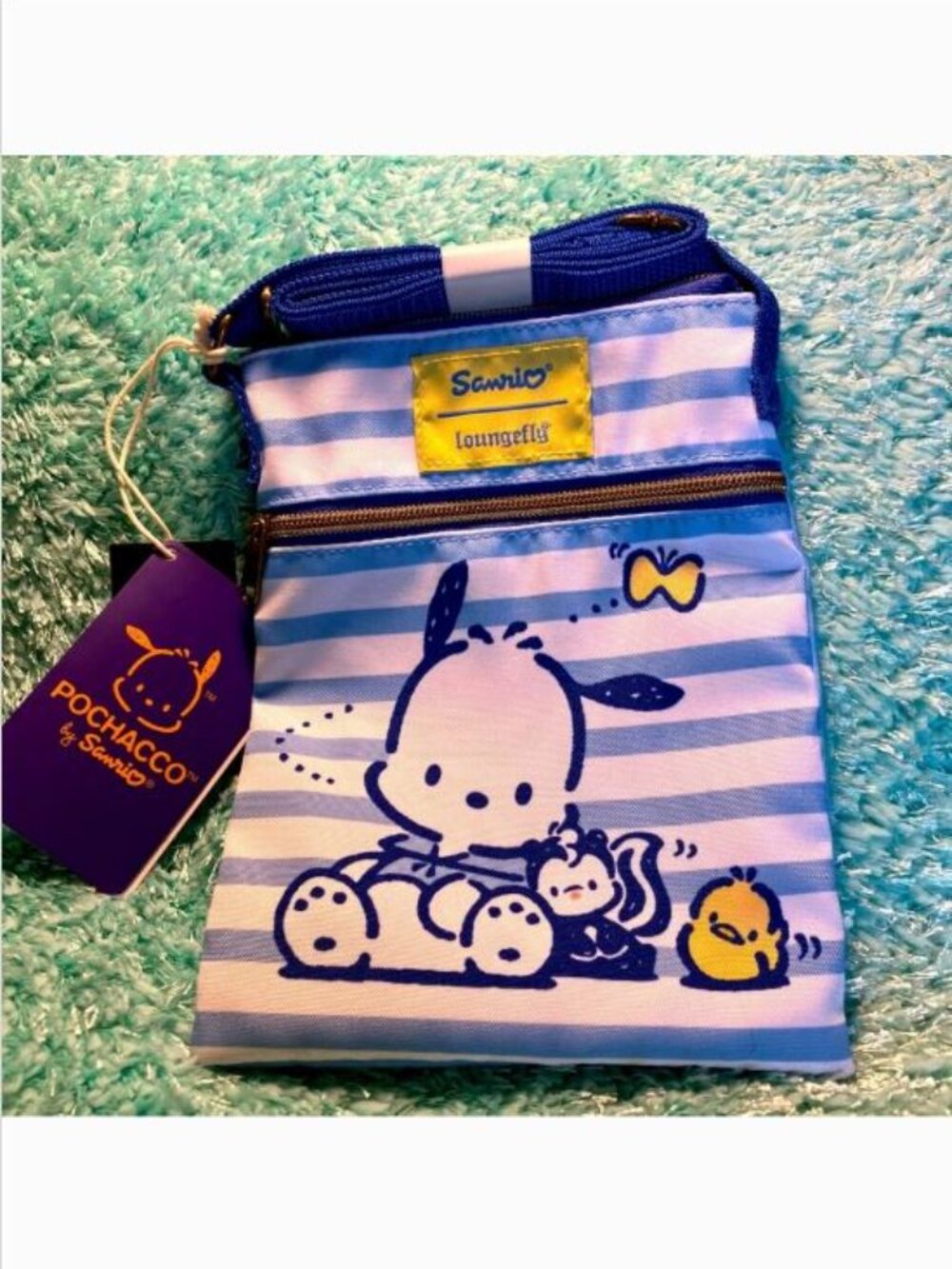 Loungefly Sanrio Pochacco pup passport crossbody